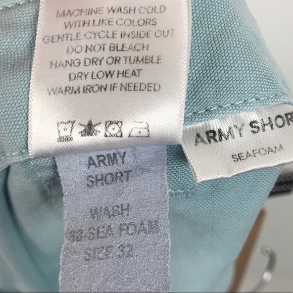 NWT Anthropologie AMO Army Linen Blend Shorts Size‎ 32 - Picture 11 of 12